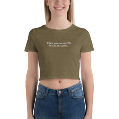 Pixels of reality. Women’s Crop Tee