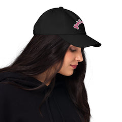 Dad hat pink embroidery