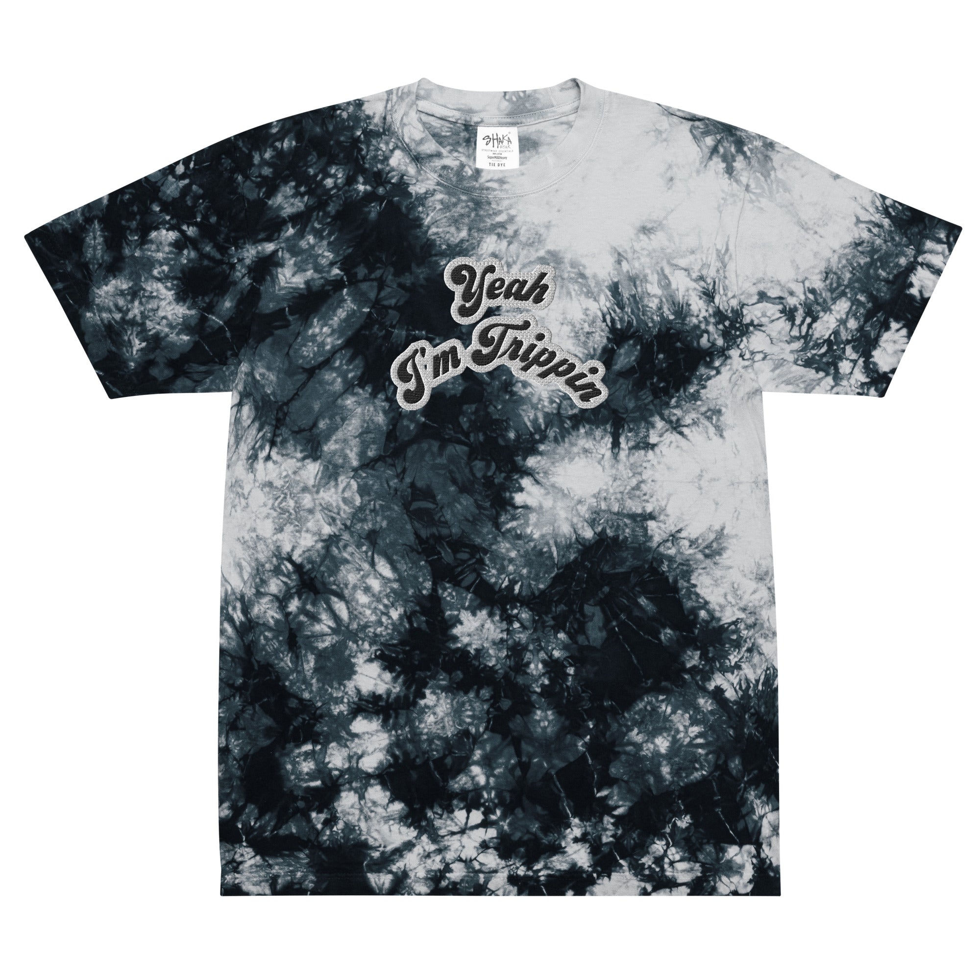 Oversized tie-dye t-shirt large print