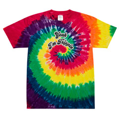 Oversized tie-dye t-shirt large print