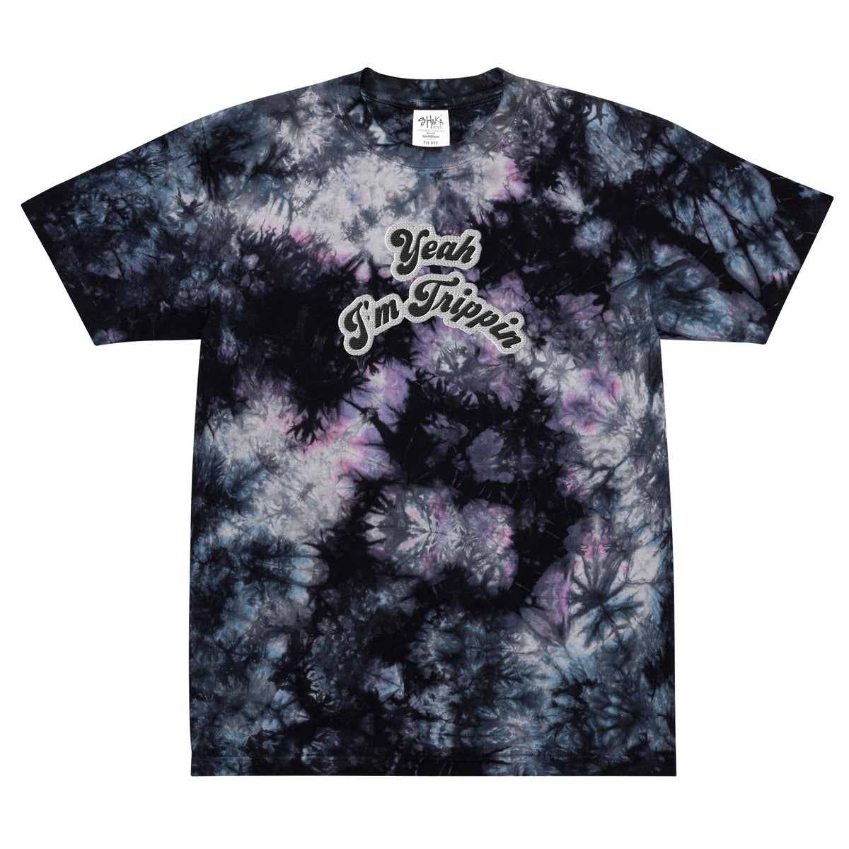 Oversized tie-dye t-shirt large print