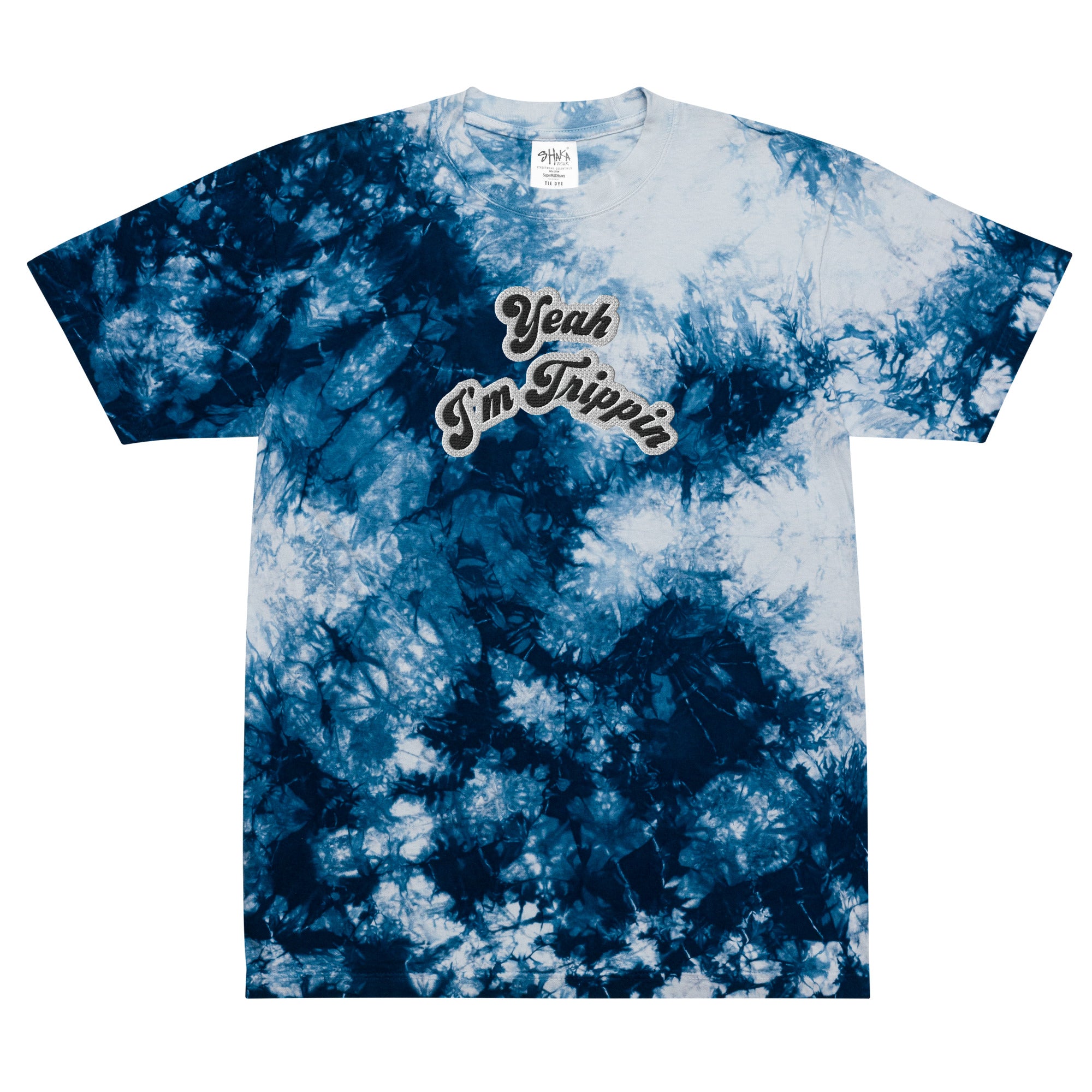 Oversized tie-dye t-shirt large print