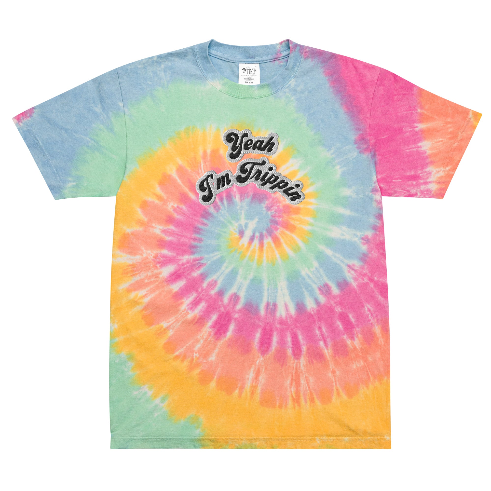 Oversized tie-dye t-shirt large print