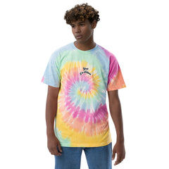 Oversized tie-dye t-shirt small print